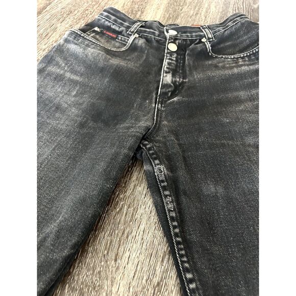 Vintage Lawman Jeans Sz 2 High Rise Black Denim Western Rodeo Patchwork Y2K RARE - Picture 12 of 16